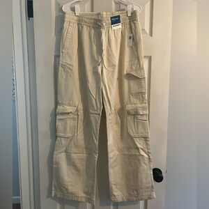 Old Navy Cream Wide Leg Pants